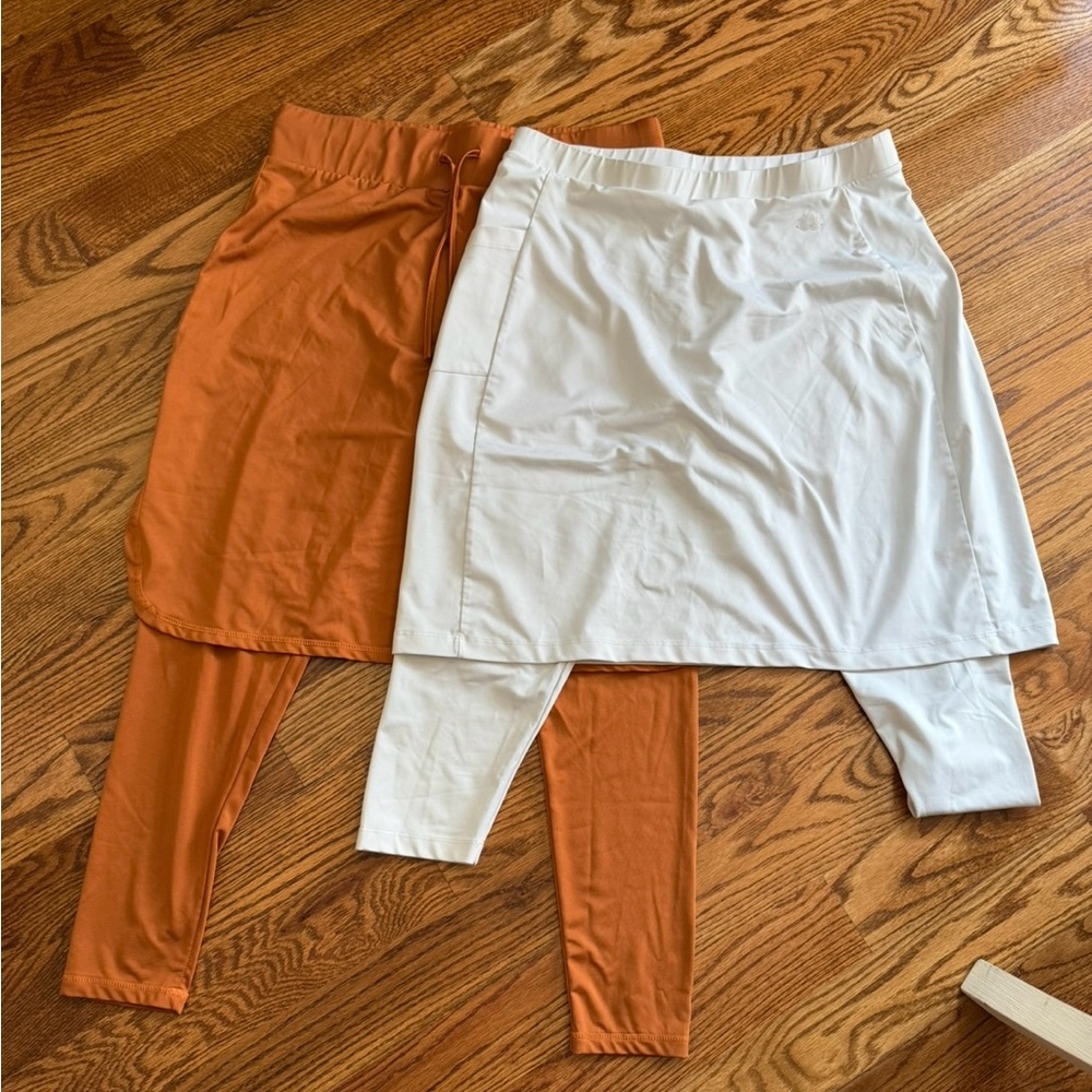 Snoga Skirted Leggings Bundle XL Women’s in Orange and White